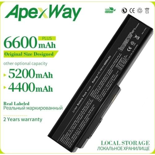 Apexway Laptop Battery for Asus N61JV N53 N61 N61J N61JQ N61V N61VG N61JA M50 M50S N53S N53J N53JQ N43 A32-M50 A32-N61 A32-X64