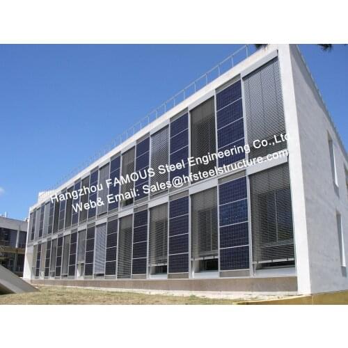 Solar Building-Integrated PV (Photovoltaic) Facades Glass Curtain Wall with Solar Modules Cladding