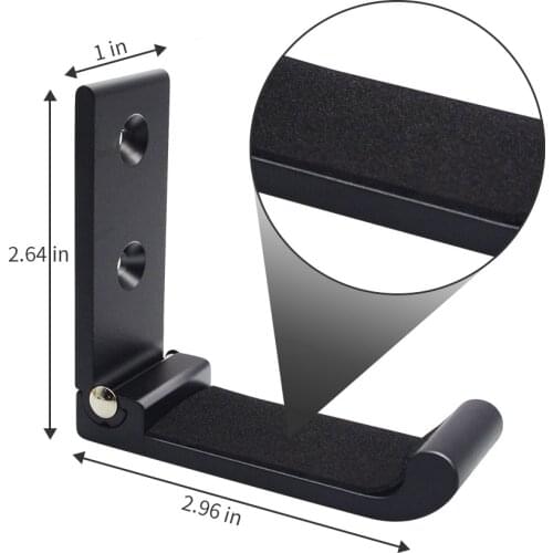 Tactical Folding Gun Rack Wall Mount Gun Stand Hooks Aluminum Alloy Padded Bracket for Shotgun Rifle Sword Bow Storage Display