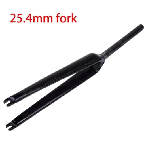 Newest 700C 25.4mm Racing Road bicycle glossy matt 3K UD full carbon fibre fork Track Fixed Gear bike front fork Free shipping