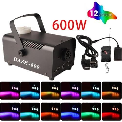 Professional 600W Led RGB Wireless Remote Control Smoke generator disco Dj Party Christmas Stage Fog Machine Pump for Cars