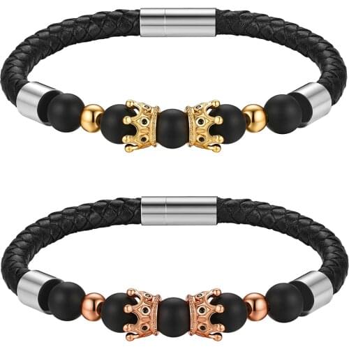 BONISKISS New Lovers' Stainless Steel Bracelets Romantic Gift For Valentines Day Trendy Weaving Bangle&Bracelet Couple Jewelry