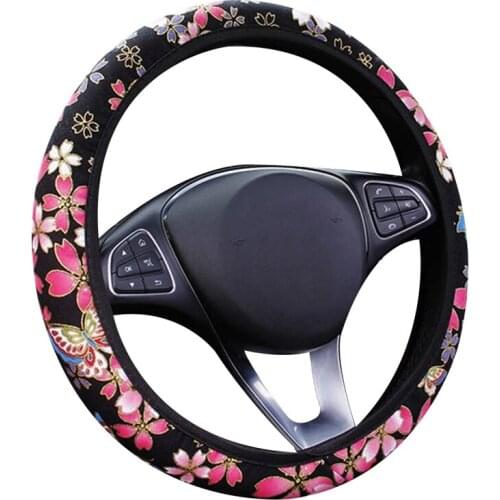 Car Steering Wheel Cover Skidproof Auto Steering-Wheel Cover Anti-Slip Universal Embossing Leather Car-Styling
