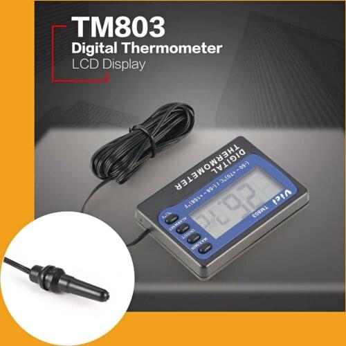 Digital LCD Display Thermometer Hygrometer Sensor Gauge LCD Temperature Refrigerator Monitoring Display Indoor