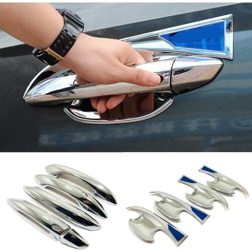 For Hyundai Tucson 2021 2022 Exterior Handle Frame Trim Car Door Handle Bowl ABS Chrome Styling cover Decoration Accessories
