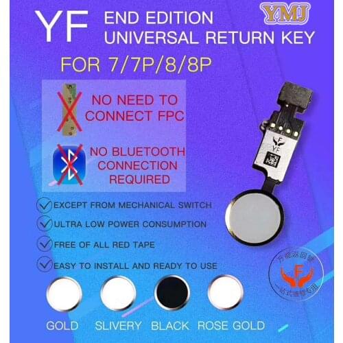 For iPhone 7 7P 8 8P JC YF Universal Home Button Flex Cable Return Home Function Solution For iPhone 7 7plus 8 8p Home Button