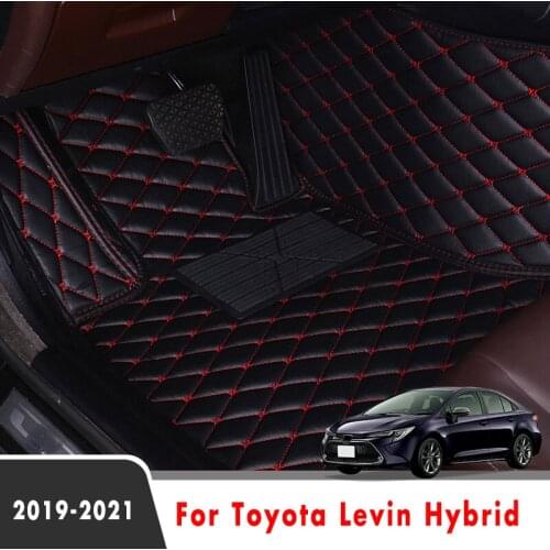 For Toyota Levin Hybrid 2021 2020 2019 Car Floor Mats Styling Custom Decoration Waterproof Leather Carpets Interior Accessories