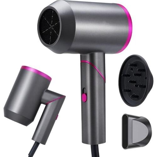 Home hair dryerIonic Hair Dryer Blow Dryer with Diffuser and Nozzle Mini Foldable Negative Ion Hair dryer for Home and Travel 20