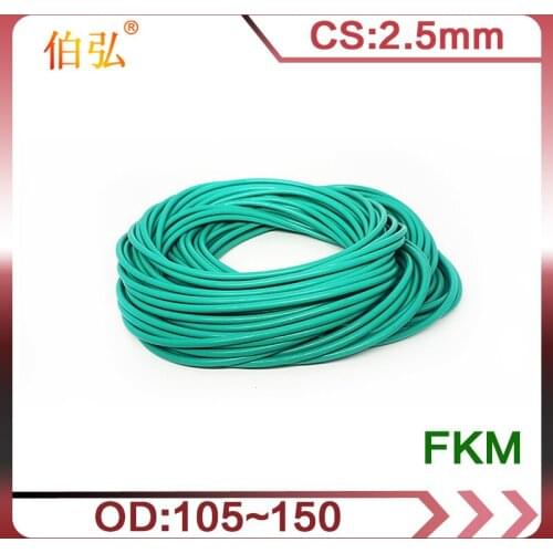 Fluororubber O-Ring 1PC/lot FKM Sealing CS 2.5mm OD105/110/120/140/150mm O-Ring Seal Gasket Ring
