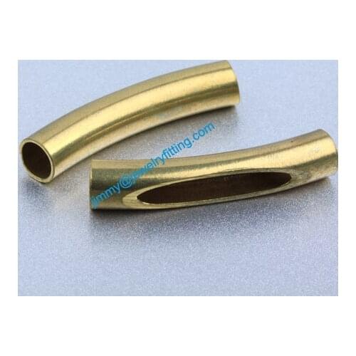Jewelry findings Brass metal tube beads spacer beads Carved tube Beads for jewelry making 6*32*0.4mm