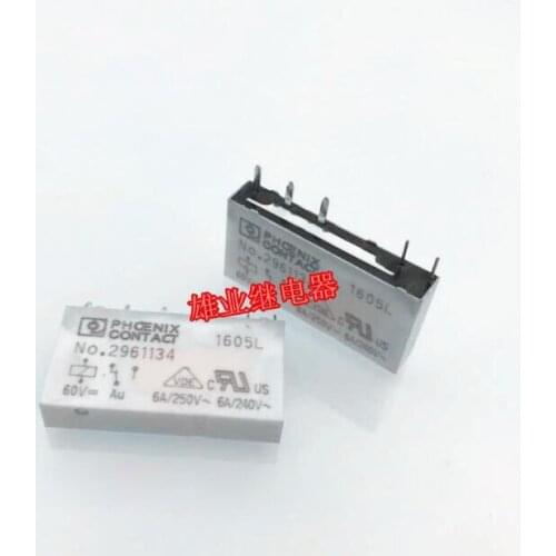 HOT NEW 60V relay NO.2961134 60VDC NO2961134 60VDC DC60V 60V 6A 250V 5PIN