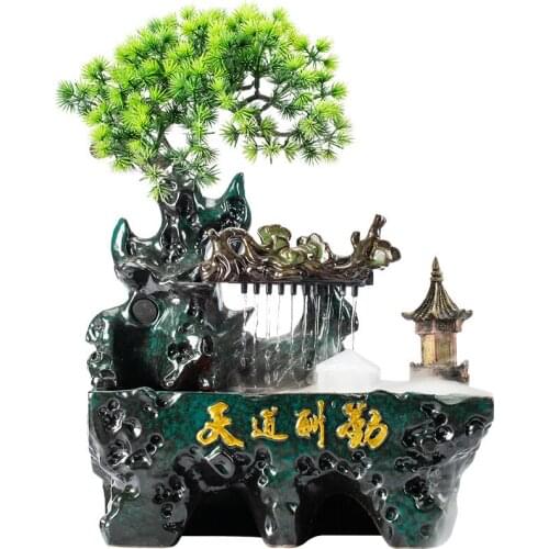 Artificial Mountain and Fountain Decoration Creative Modern and Simple Office Living Room Desktop Water Circulation Gift