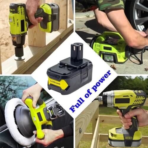 For Ryobi 18V 6.0AH ONE+ RB18L40 RB18L50 RB18L60 P109 P107 P105 P103 P104 P108 Li-Ion Battery Charger Combination Set