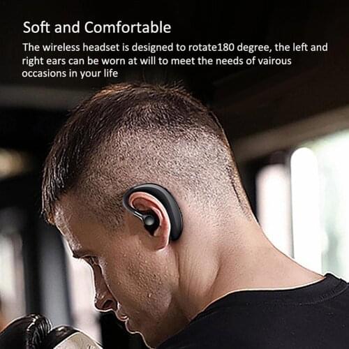 Hot Business Bluetooth Wireless hHeadset Ultra-long Standby Ear-mounted Bluetooth Headset Chinese And English Voice Report