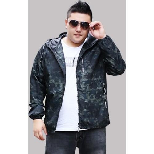 Top quality Plus Size 9XL 8XL 7XL 6XL Camouflage Jacket Men Bombers Military Mens Hooded Windbreaker Large Size Mens Jacket