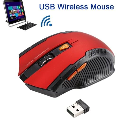 1600DPI 6 Keys Gaming Mouse Wireless Mouse 2.4GHz Wireless Computer USB Receiver Optical Mouse Mice For PC Laptop Universal