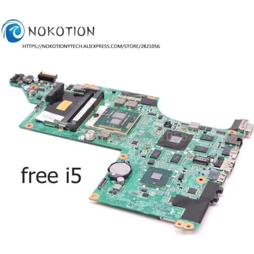NOKOTION For HP Pavilion DV6 DV6-3000 Laptop Motherboard HD5650 1G free i5 615279-001 630279-001 603642-001