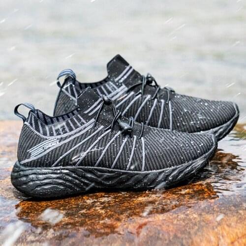 ONEMIX 2021 New Man Black Running Shoes Breathable Walking Women Comfortable Sneakers Waterproof Outdoor Light Sport Beach shoes