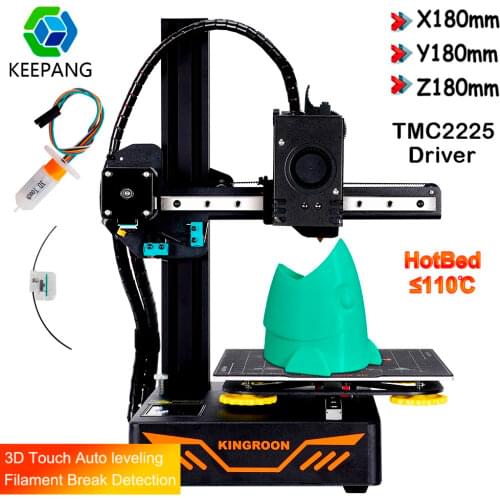 New Upgraded KP3S 3.0 Titan Extruder 3D Printer DIY Kit KINGROON 3D Printer With TMC2225 Drive Resume Printing 3D Touch