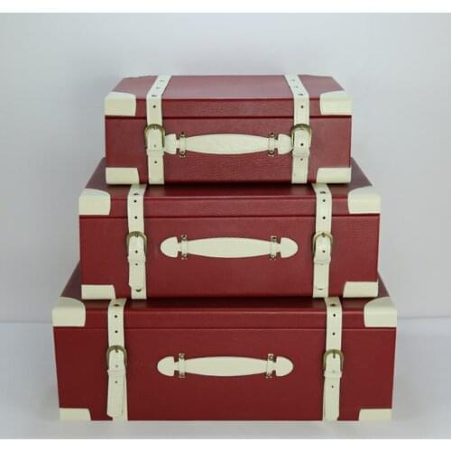 Model House Suitcase Decoration Ornaments Cloakroom Display Box Closet Organizer Travel Photography Shooting Box