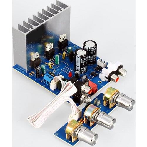 Double AC12-15V TDA2030 2.1 channel 15W+15W+30W subwoofer power amplifier board DIY finished module