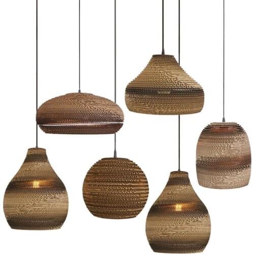 Honeycomb Hand Knitting Pendent Light Corridor Staircase Creativity Retro Restaurant Bar Corridor Cafe Cloth Shop Lampe Design