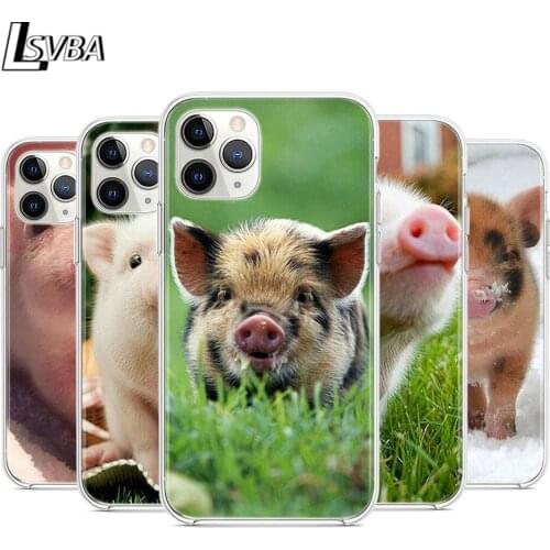 Cute pig Silicone Cover For Apple iPhone 12 Mini 11 Pro XS Max XR X 8 7 6S 6 Plus 5S SE 2020 Phone Case