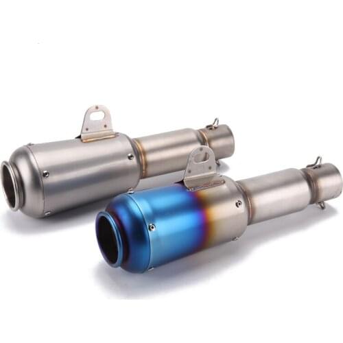 Universal Motorcycle Exhaust Pipe Muffler Stainless Steel SC GP Racing Project Exhaust Carbon Fiber for R6 z650 cb400 cb1000rr