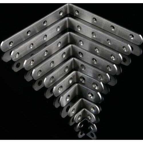 Thicken 20 25 30 40 50 65 80 90 100 125 150 L shape corrner bracket plate supporter book shelf shield bracket plate furniture