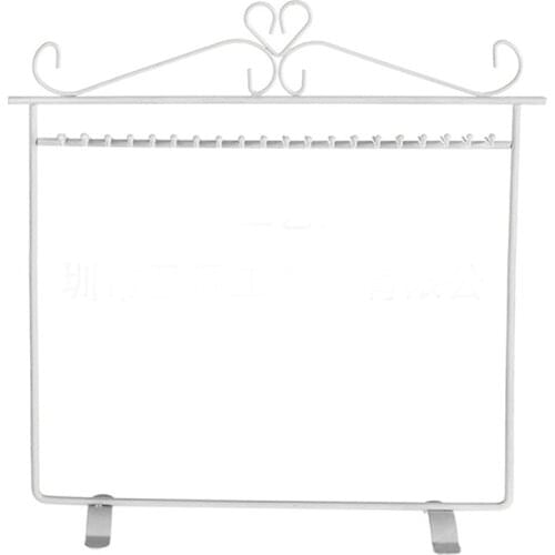 Vintage Heart Jewelry Hanger Necklace Earring Metal Rack Display Stand Holder Necklace Display Rack Pendant Stand