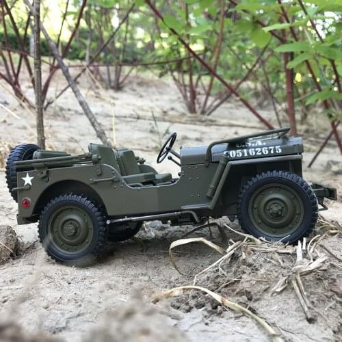 Welly 1:18 Willis Jeep Convertible army alloy car model simulation car decoration collection gift toy Die casting model boy toy