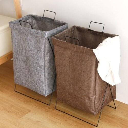 Japanese Dirty Clothes Storage Basket Fabric Basket Simple Folding Laundry Basket Waterproof Clothes Sorting Bucket