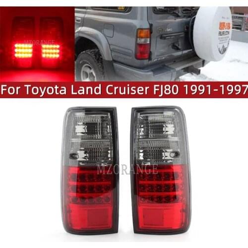 1 Pair Rear Brake Tail Light Fit For Toyota Land Cruiser FJ80 1991-1997 Turn Signal Reflector Tail Lamp Car Styling
