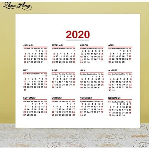 ZhuoAng Calendar stamp / sticker DIY scrapbook / photo album decorative transparent seal