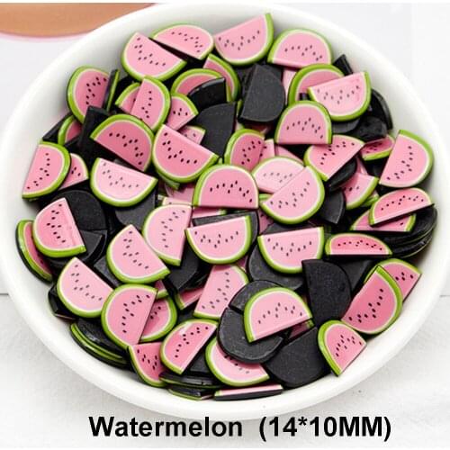 100pcs/lot Fresh Fruits Flatback Resins Pink Watermelon Planar Resin DIY Craft Embellishments Home Decoration Accessories