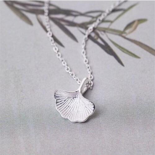 2020 Hot High Quality Real Ginkgo Biloba Necklace&Pendant Jewelry Wholesale Women Necklace Jewelry
