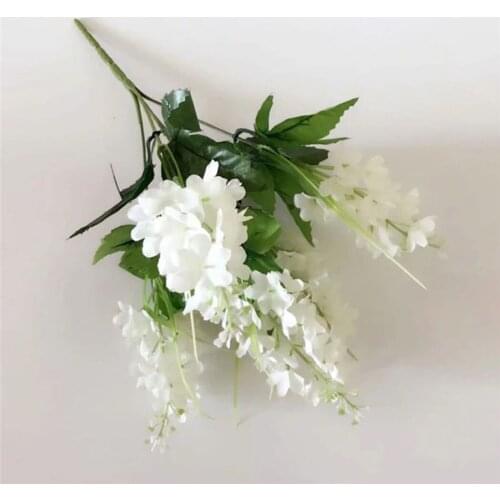 33cm 5 Heads Artificial Flower Home Decoration Wedding Party Hyacinth Lavender Fake Flower Decoration