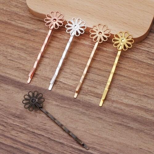 40 pcs/lot Filigree Hairpins Hair Accessories For Women Handmade Hair Clip