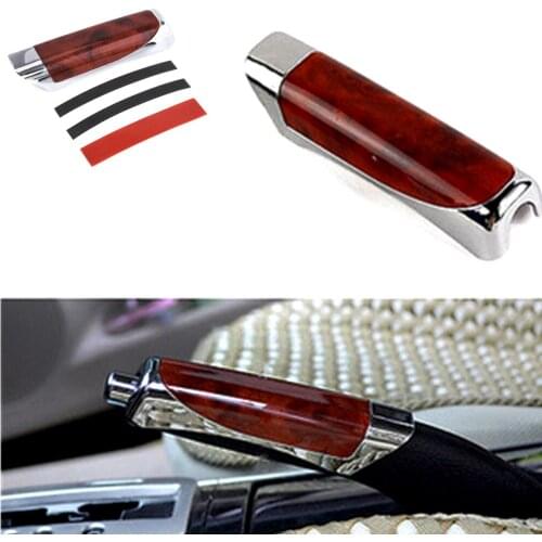 Carbon Fiber Car Tuning Hand Brake Protector Cover Decor Vintage Auto Accessories Universal Gadget Car Interior Covers