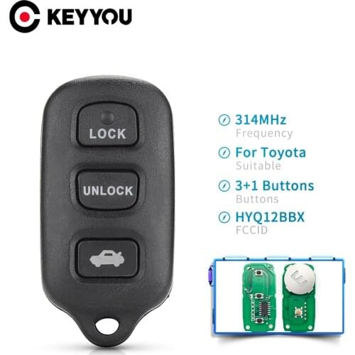 Dandkey 314.4Mhz 3+1 Buttons Replacement Keyless Entry Remote Key HYQ12BBX For Toyota Avalon 1998 1999 2000 2001 2002 2003 2004