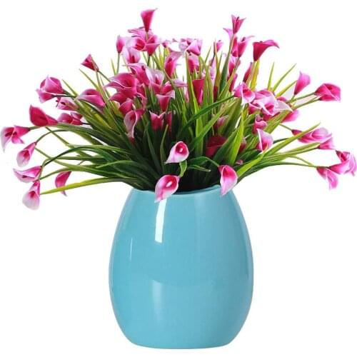 Fake Flowers Calla Lily Artificial Flowers for Outside Indoor Outdoor Office Home Garden Decoration