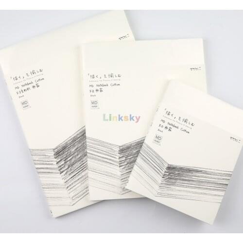 Midori MD COTTON Drawing paper book, blank notebook simple hand drawing graffiti sketch watercolor design art travel book