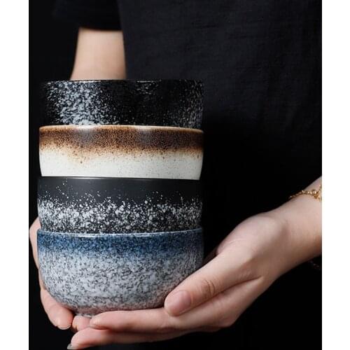Good-looking bowl household Japanese ceramic rice bowl small soup bowl salad handle bowl creative restaurant commercial sauce di