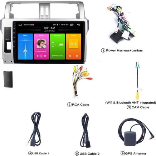 Android car radio multimedia player GPS navigation for Toyota Overbearing multimedia large-screen navigator-overbearing