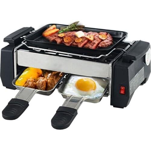 Multifunctional Electric BBQ Grill 220V Smokeless BBQ Grill Durable Baking Pan Grill Skewers Barbecue Grill Household Machine