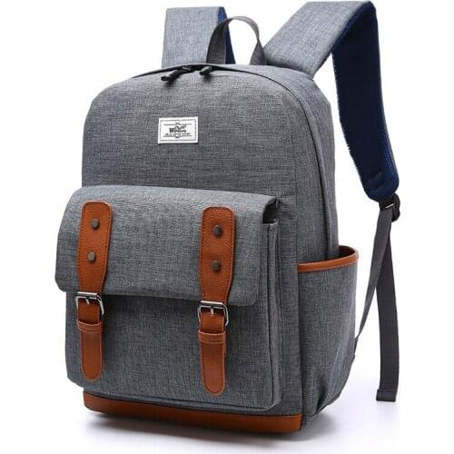 Fashion Men Bag Nylon Backpack Women Leisure Travel Bags Retro Backpacks Teenager School Bag Women Famous Brands Mchila Mochilas