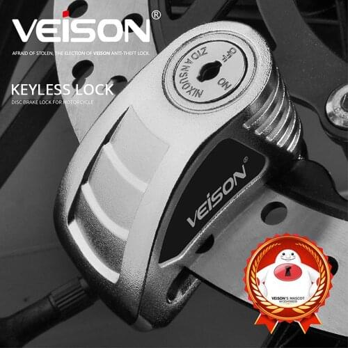 VEISON Motorcycle Lock Alloy Theft Pretection Brake Moto Motorbike Brakes Bike Lock Waterproof Moto Lock