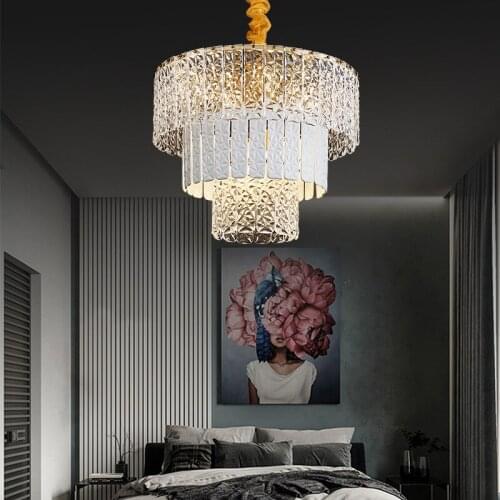 Postmodern Glass Ceramic Pendant Chandelier Lamp Luminous Chandelier Living Room Dining Room Family