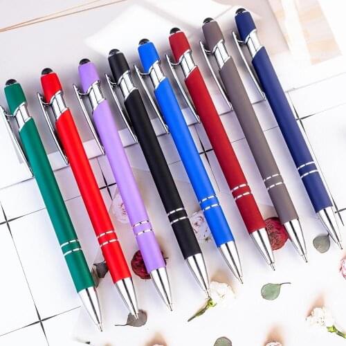 20pcs/lot Stylus computer Touch phone screen pen Colors Business office Ballpoint Pen for Stationery Office & School