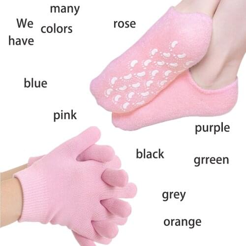 Foot care silicone socks Cotton and Moisturize Soften Repair Cracked Skin Gel Sock Skin Foot Care Tool Treatment Spa Sock